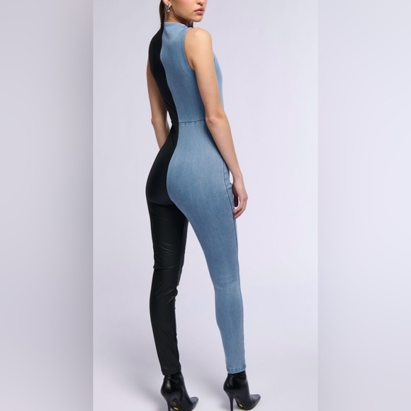 CONNIE STRETCHY TWO
TONE JUMPSUIT Size medium - Picture 3 of 9